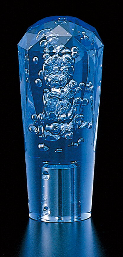 JET INOUE ジェットイノウエ 560660 ダイヤモンドカット 泡シフトノブ ブルー 口径サイズ12X1.25 長さ1..