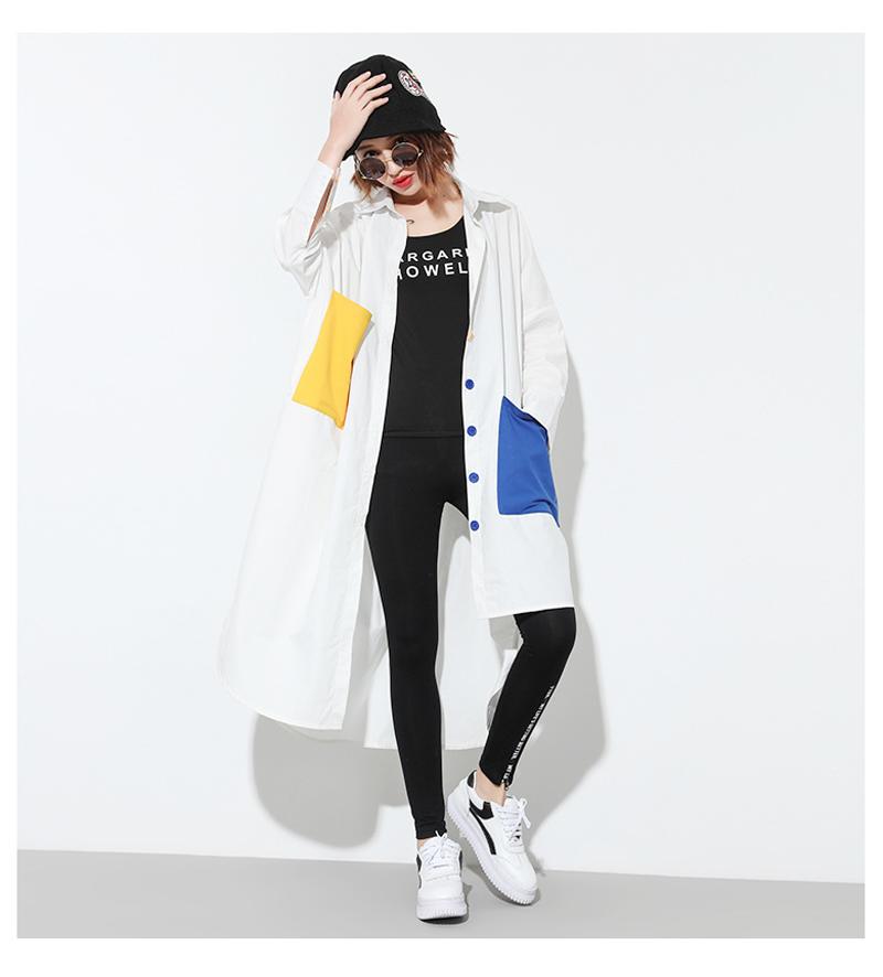 アシンメトリー ロング シャツ ワンピース ロンT ビッグシルエット 無地 モード系 レディース メンズ ユニセックス ロングワンピース シャツワンピ シンプル 送料無料 toracyan-10000751 とらみ サンプル画像2