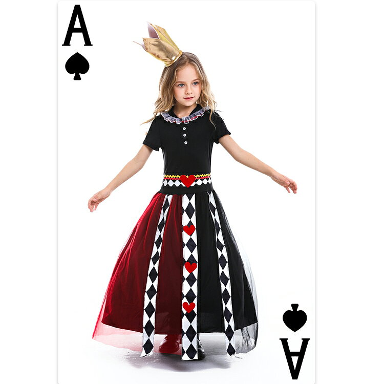 ハロウィン 衣装 子供ハートの女王 コスプレ 衣装 キッズ ドレス ワンピース子供 ハロウィン 女の子 女児 子供ドレス コスプレハートの女王魔女 女王様コス 仮装 発表会幼稚園 保育園 パーティーグッズ コスチューム 仮装 女の子 可愛い お姫様 toracyan-10002771 とらみ サンプル画像3