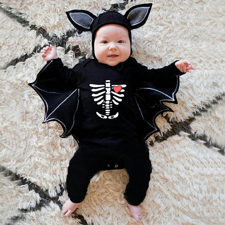 ハロウィン 衣装 子供ロンパース コウモリ風 ...の紹介画像2