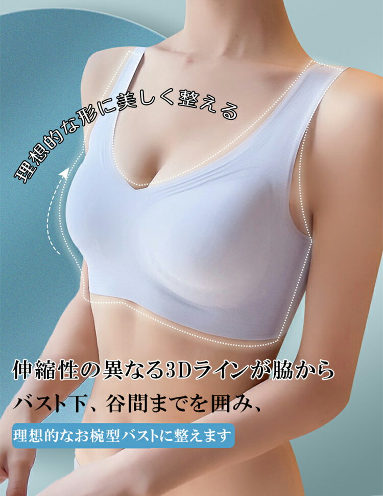 接触冷感 涼しい 極薄 ブラ ブラジャー ノンワイヤー 夏 ブラ 冷感ブラジャー クー...