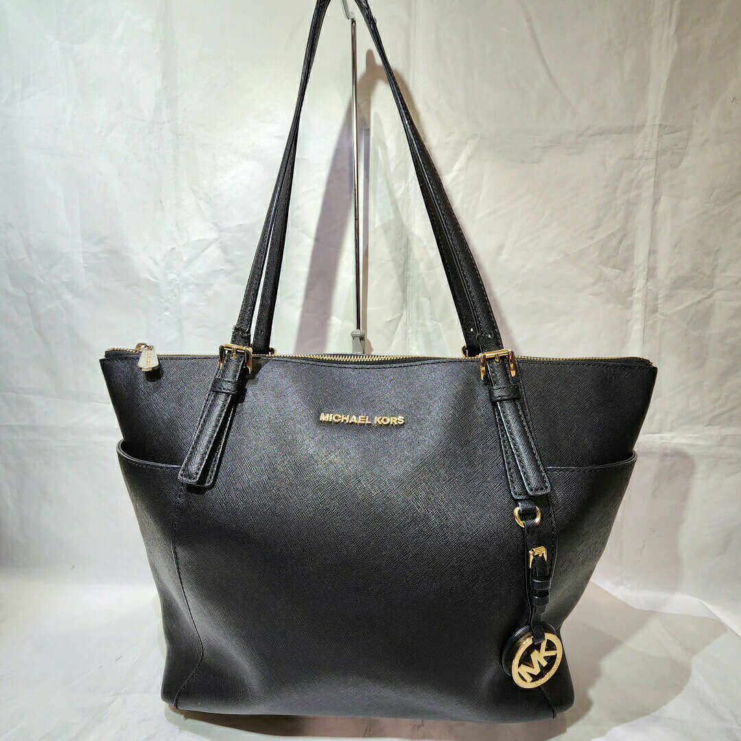 Rakuten - MICHAEL KORS マイケルコース トートバッグ AV1511 ブラック レザー レディース ブランドバッグ／ブランド鞄 ／トートバッグ 【中古】