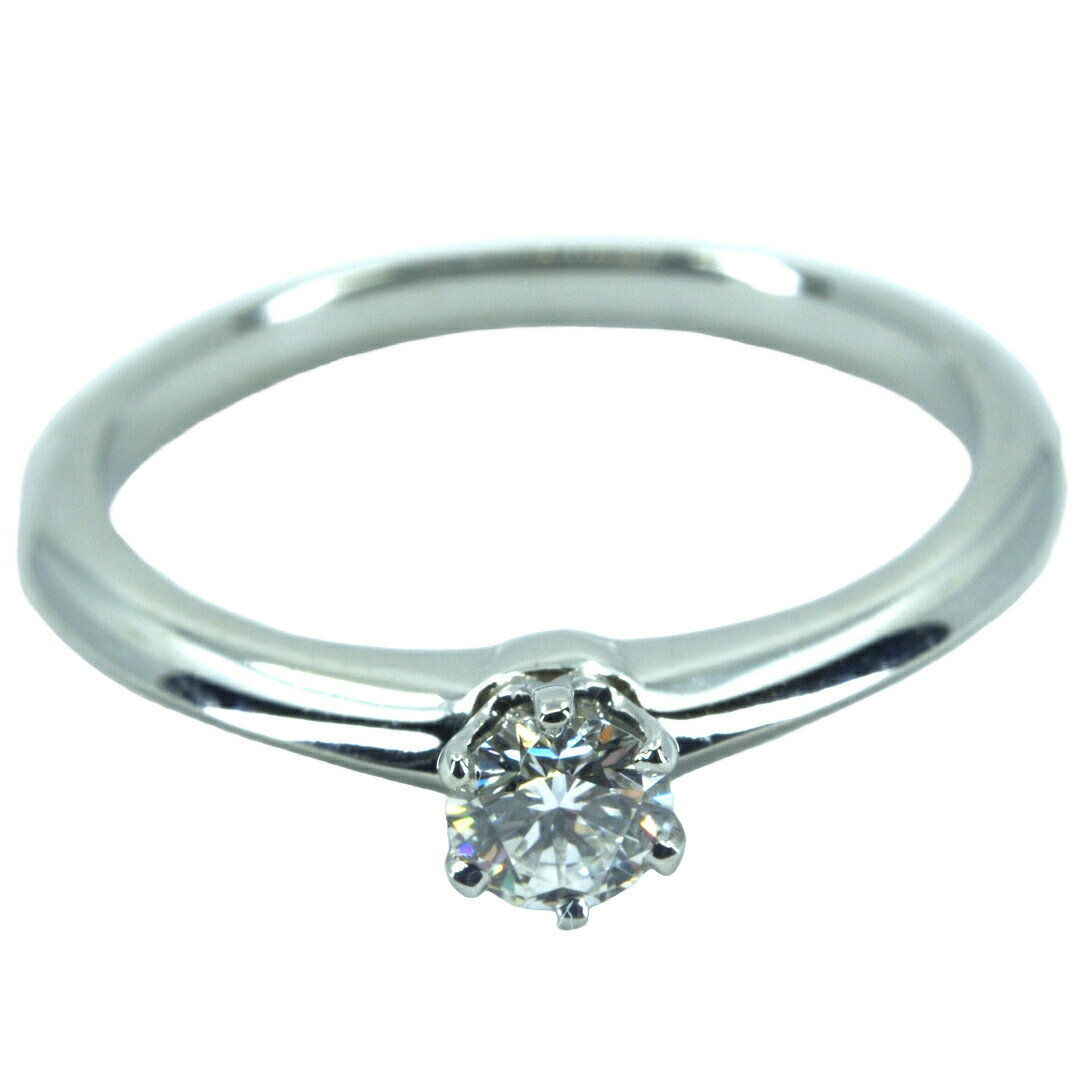 ティファニー Tiffany&Co PT950 立て爪リング 0.21ct VV1S・Gカラー・VERY GOOD 鑑定書付き シルバー PT950 ダイヤモンド 11号 レディース ジュエリー／宝石／宝飾品／貴金属／リング／指輪 【中古】