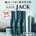 【医薬部外品】薬用育毛剤 HAIR JACK(ヘアジャック) 3個セット - 育毛剤 発毛促進 薄毛 増毛 薄毛対策 養毛剤 抜け毛 抜け毛対策 スカルプケア ヘアトニック 男性 女性 メンズ ふけ 乾燥 かゆみ