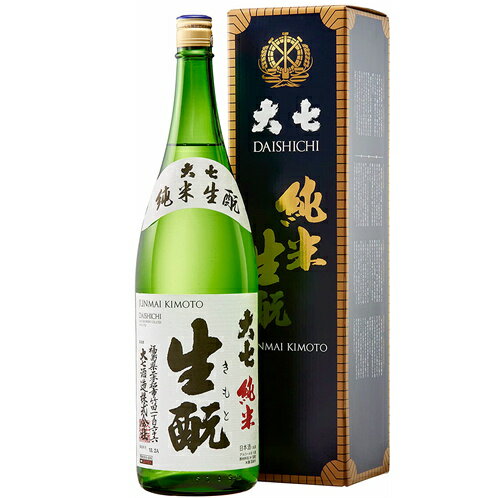 大七（だいしち）純米生もと 1.8L【日本酒】【福島／大七酒造】【RCP】