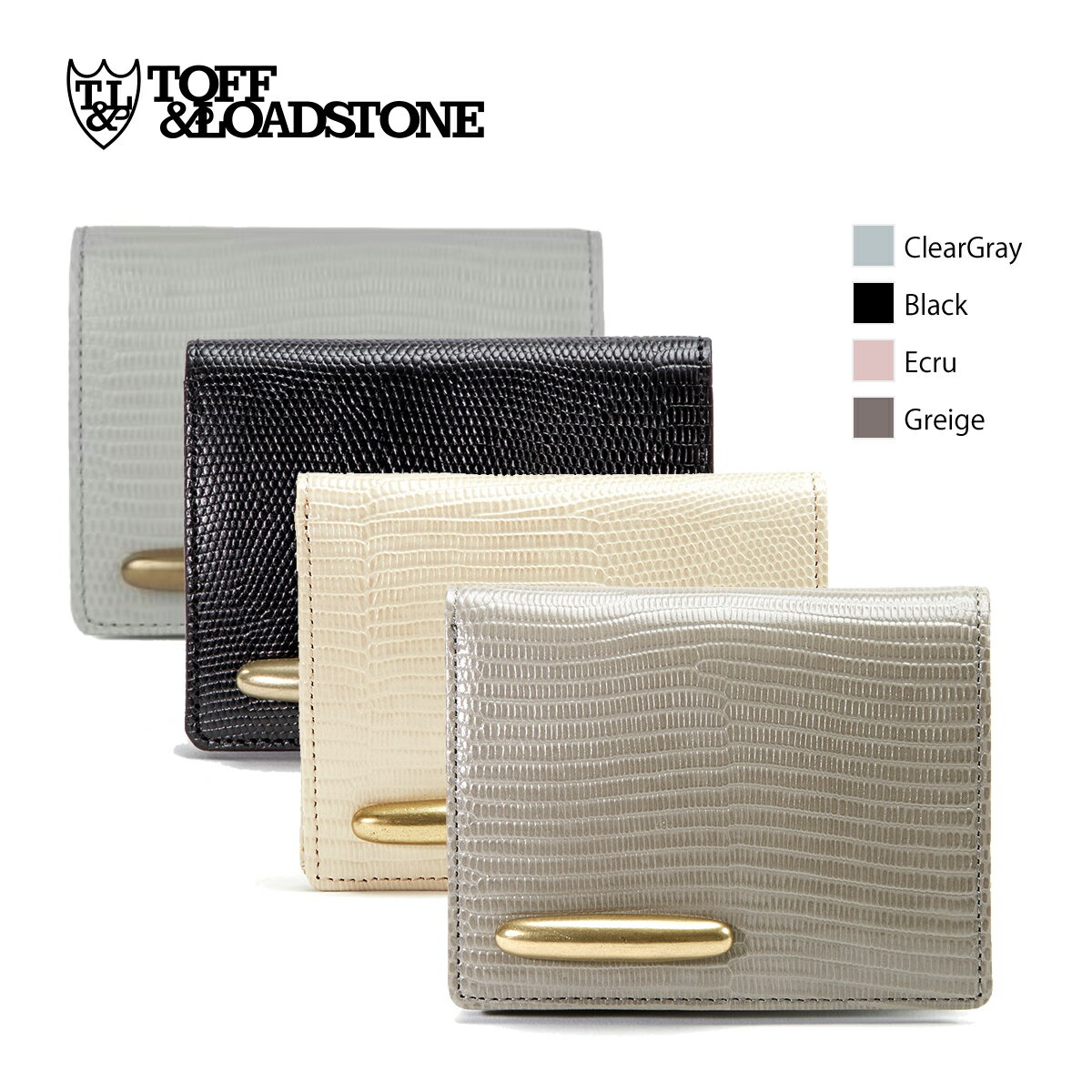 【20%オフ！SALE】トフアンドロードストーン 二つ折り財布 フォールデッド ウォレット リザード TOFF&LOADSTONE Folded wallet lizard コインケース 財布 レディース レザー リザード型押し(牛革) ミニバッグに最適 R97-01356 【正規販売店】