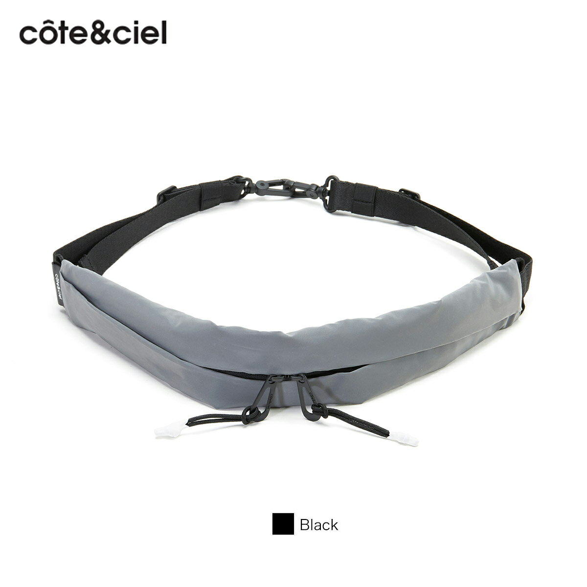 【20%オフ！】コートエシエル ボディバッグ アダ Cote&Ciel ADDA Black Reflective ショルダーバッグ ショルダーストラップ タウンユース メンズ レディース 反射素材 CC-28976 【正規販売店】