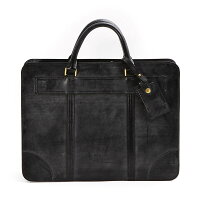 【正規販売店】ガンゾシンブライドルブリーフケースTHINBRIDLEBriefGANZO57223Black