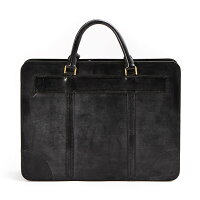 【正規販売店】ガンゾシンブライドルブリーフケースTHINBRIDLEBriefGANZO57223Black