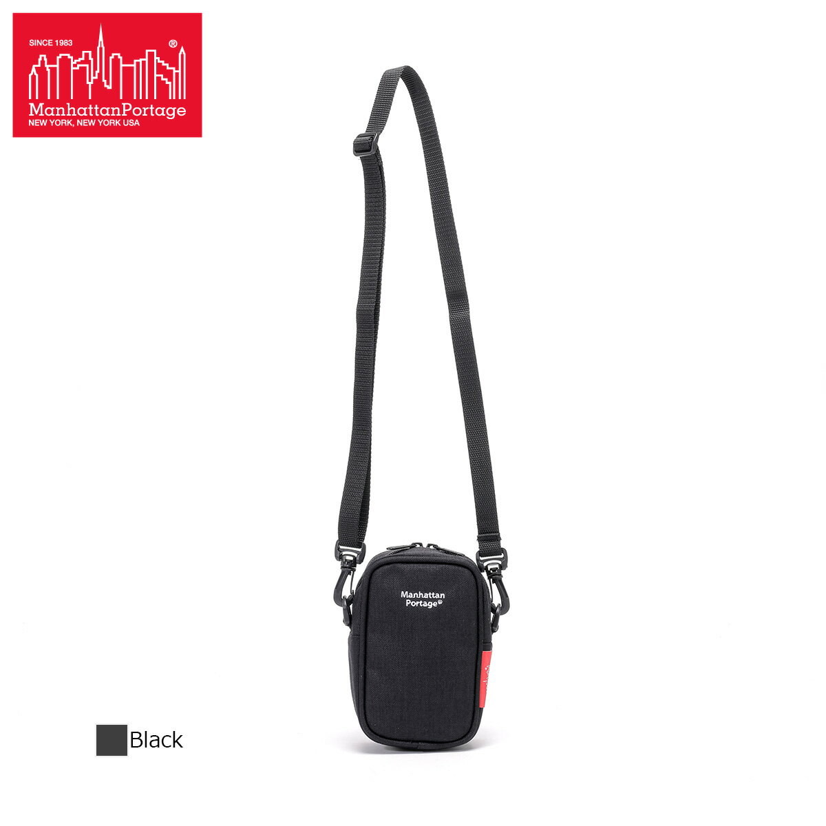 マンハッタンポーテージ  ショルダーバッグ メンズ マンハッタンポーテージ Cobble Hill Bag (SM) ショルダーバッグ Manhattan Portage MP1433 Black