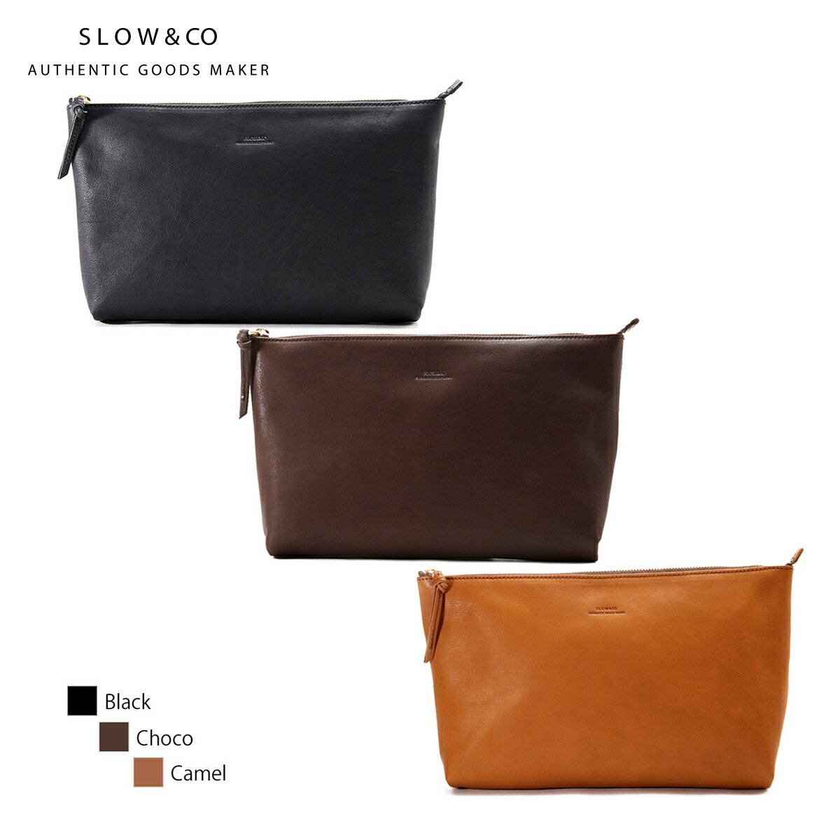 スロウ SLOW ポーチ L クラッチバッグ 本革 日本製 ルボーノ rubono pouch L 300S32C 