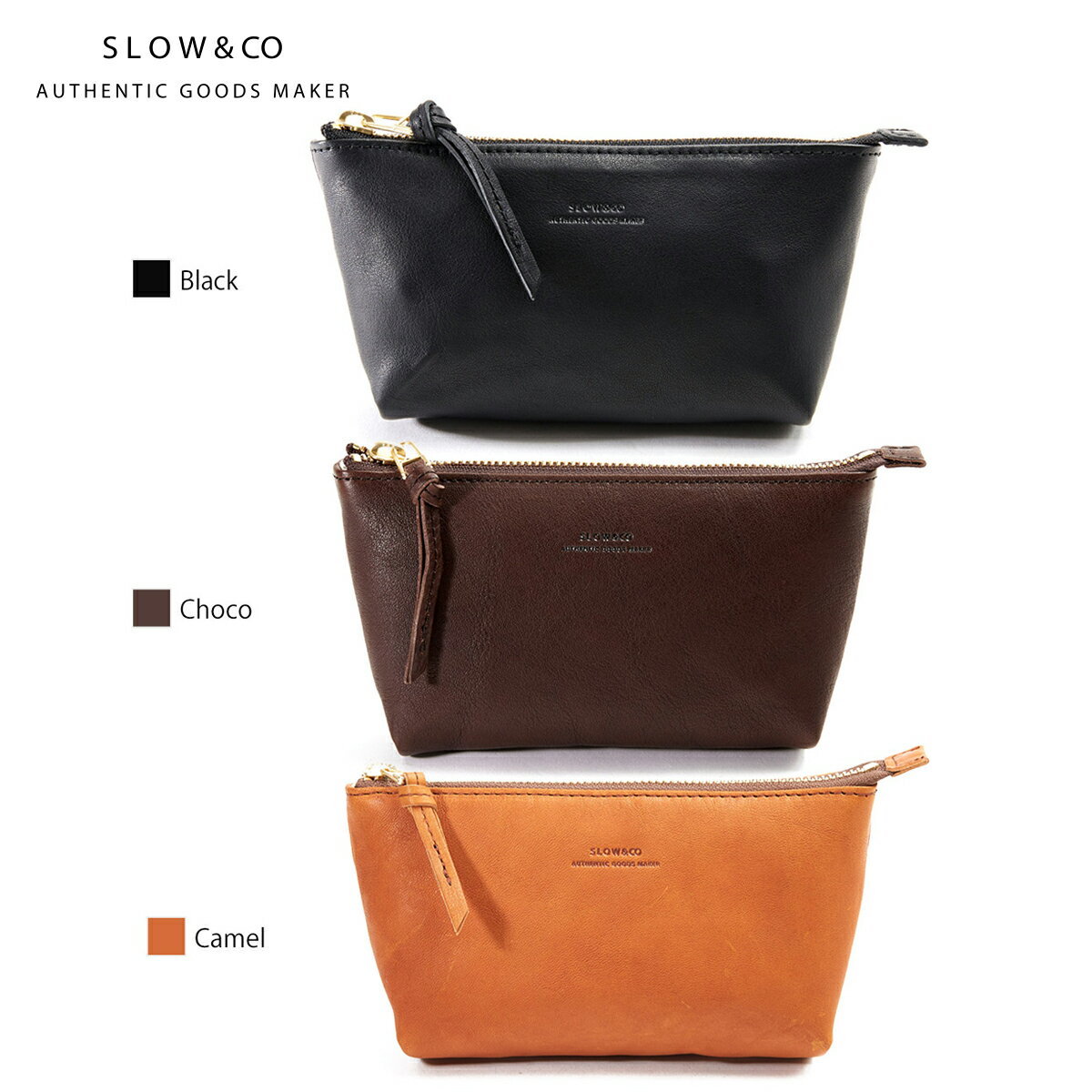 スロウ SLOW ポーチ 栃木レザー マルチケース クラッチ 本革 rubono pouch S 300S18C 