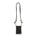 XE Fringe neck pouch S V_[obO SLOW SO847K black