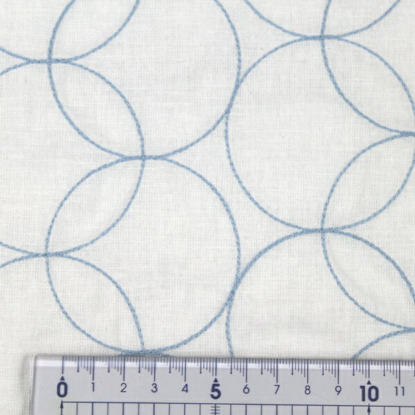 刺しゅう サークル レース コットンリネンシーチング
