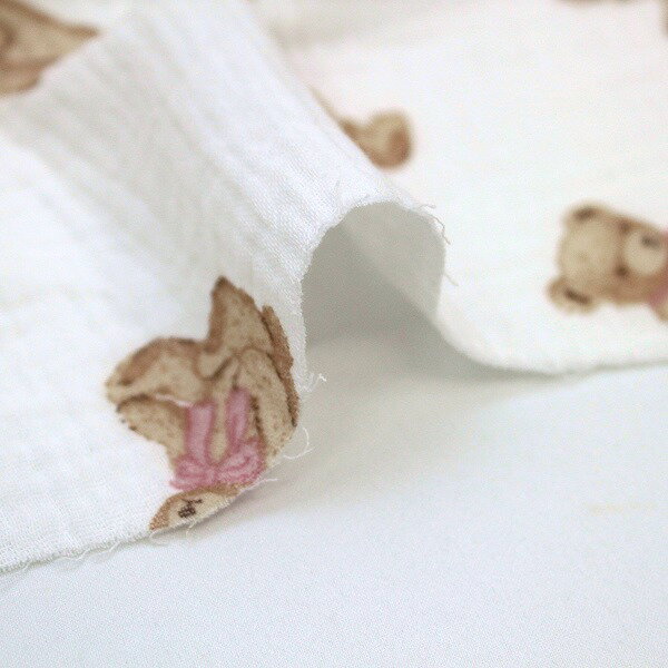 ぽこぽこ ベア― 楊柳 ダブルガーゼ くまさん