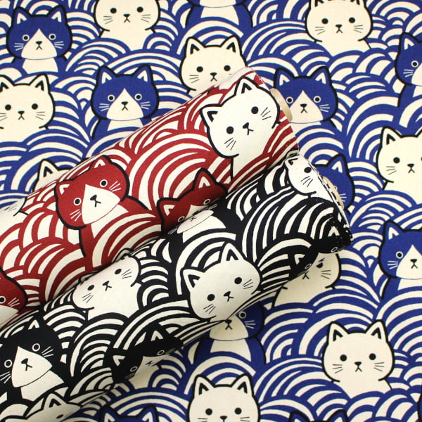 楽天市場】布 青海波 猫の通販