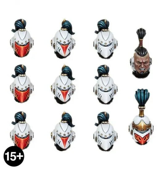 送料無料【ウォーハンマー ホルスヘレシー】ホワイトスカー:MKVI 頭部パーツセット MKVI Heads White Scars MKVI Heads[オンラ...