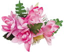フラダンス衣装　髪飾り　花飾り　ローズ　ヘアクリップ　イベント　フラ　CL-13　チューブローズクリップ　ピンク