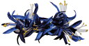 フラダンス衣装　髪飾り　花飾り　スパイダーリリー　ヘアクリップ　イベント　フラ　CL-34　スパイダーリリーMクリップ　ブルー　青