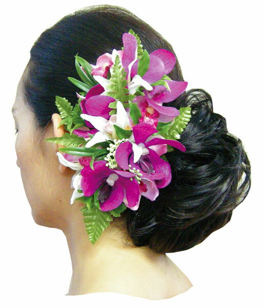 フラダンス衣装　髪飾り　花飾り　ヘアクリップ　イベント　フラ　お仕立て　オー...