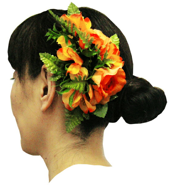 フラダンス衣装　髪飾り　花飾り　ヘアクリップ　イベント　フラ　お仕立て　オー...
