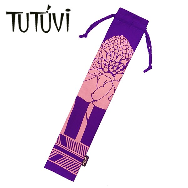 フラダンス衣装 レッスン フラ プリケース トーチジンジャー PUILICASE1-8 TUTUVI プイリケース1（プイリ長さ約50cm用） トーチジンジャー バイオレットパープル コーラルピンク2