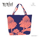 トートバッグ オーダー ハワイ フラダンス レッスンバッグ フラ TUTUVI JL-M005 オーダートートバックJL TUTUVI ニュートーチジンジャー ネイビー コーラルピンク