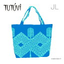 トートバッグ オーダー ハワイ フラダンス レッスンバッグ フラ TUTUVI JL-M009 オーダートートバックJL TUTUVI パドルタパ ブルー ターコイズ