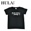 【SALE価格】フラダンス衣装 tシャツ フラレア　レッスン　フラ　着やすい　HULALEA-1 フラレアオリジナル　ロコイングリッシュTシャツ　レディースボートネック ブラック 【SALE価格】3182円から2200円にお値下げしました！