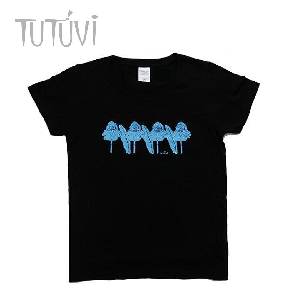 TUTUVI　Tシャツ 半袖 スタンダード（柄：トーチジンジャー4　色：ブラック・ブルー）