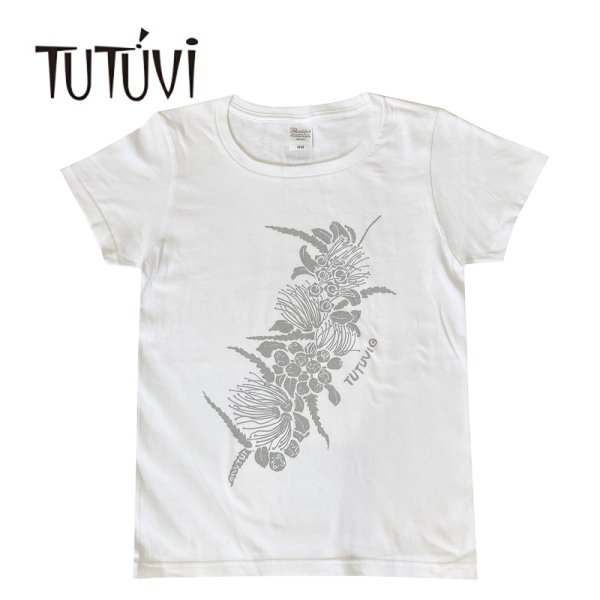 フラダンス衣装 tシャツ レッスン　フラ　着やすい　伸縮　TUT-HAK-ST-WTSLV　TUTUVI　Tシャツ 半袖 ス..