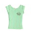 フラダンス衣装 tシャツ レッスン　フラ　着やすい　TUT-LEF-SGR　TUTUVI　Tシャツ　ワンサイズ上がおすすめ小さめレディースサイズ　　レフアワンポイント　　シャーベットグリーン　Sサイズのみ