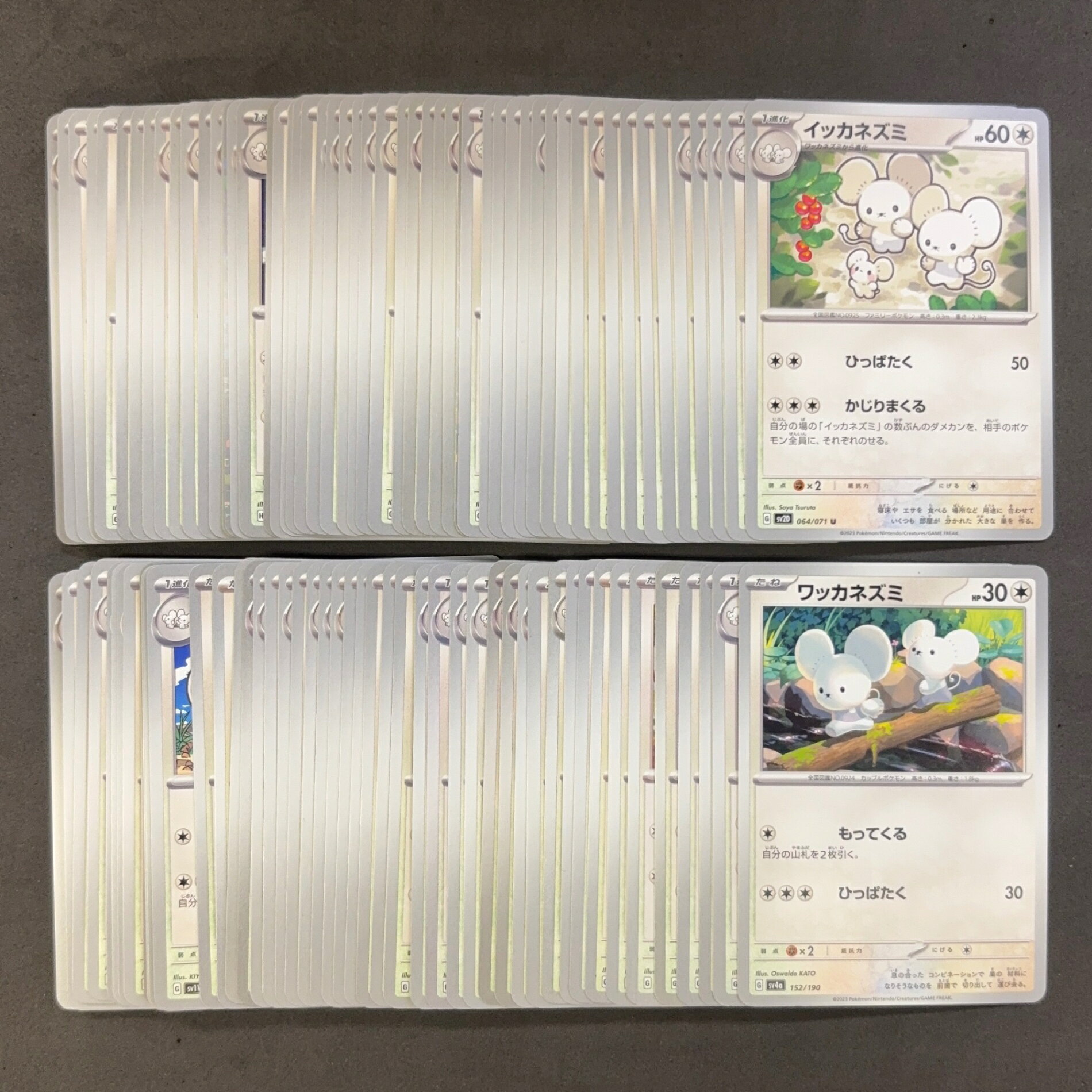ポケモンカード　【04】 ワッカネズミ イッカネズミ　100枚まとめ売り