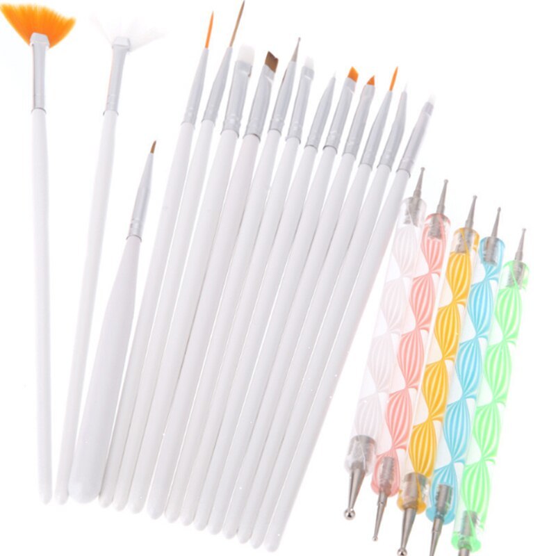 torekagu ネイルアートブラシ ネイルブラシ ドット棒 20本セットのサムネイル