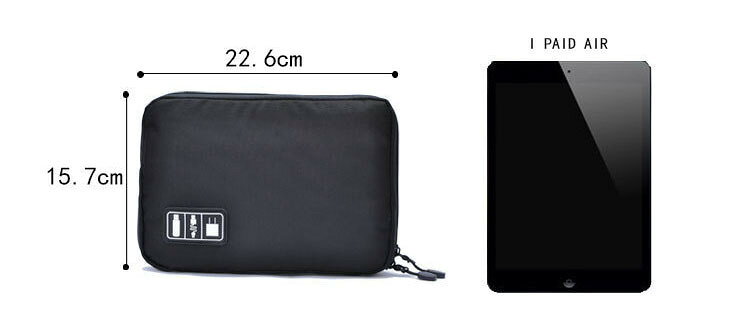 ガジェットポーチ iPad Airサイズ目安 ケーブル 充電器 収納 トラベル 旅行 ポイント消化 torekagu-10005280 torekagu サンプル画像2