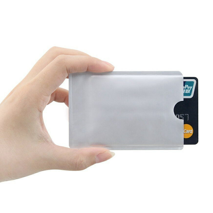 2枚セット スキミング防止 カードケース スリーブ タイプ クレジットカード suica IDカード 磁気データ保護　海外旅行　RFID 不正使用防止 ポイント消化