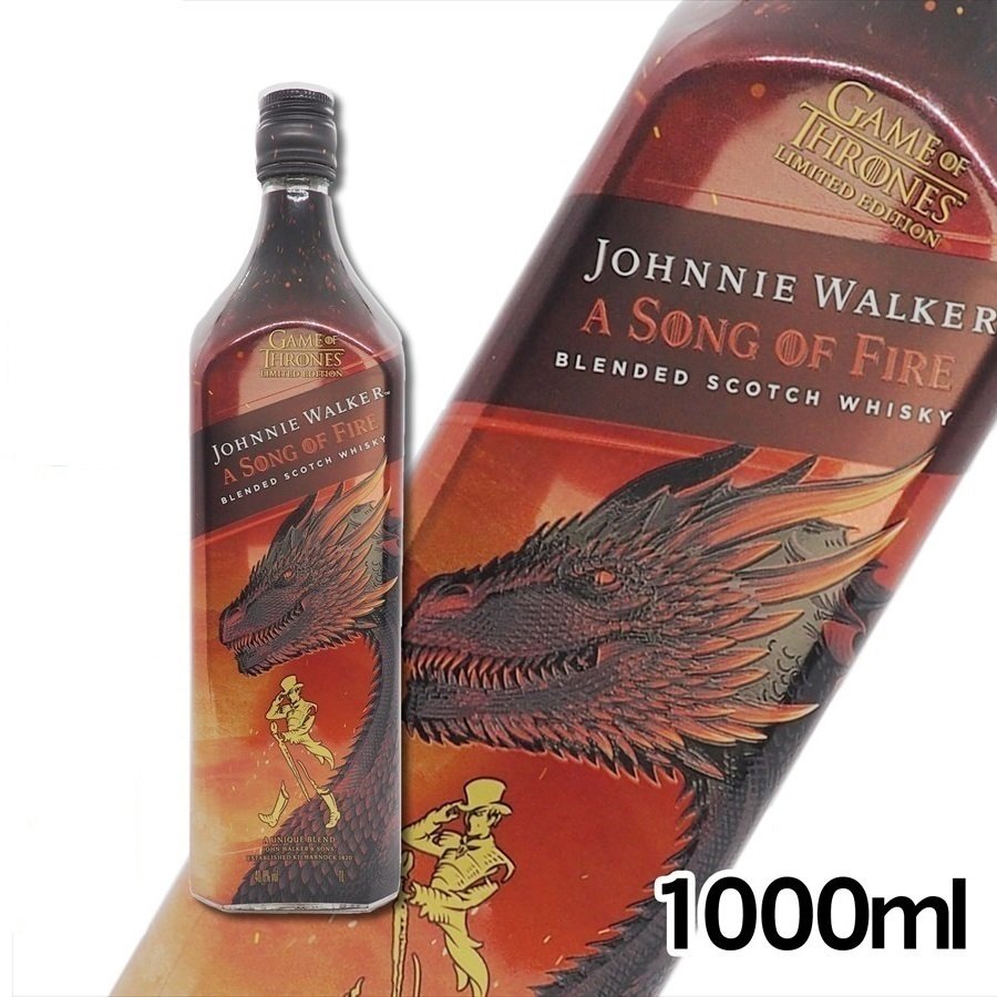 ジョニーウォーカー ア・ソング・オブ・ファイア 40.8% 1000ml 限定品 母の日 父の日 ウィスキー ギフト ウイスキー スコッチウイスキ..