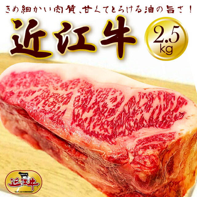 近江牛 ブロック 2.5kg（冷凍）すき焼き・ステーキ・焼肉にオススメ A4 /A5等級　国産黒毛和牛 滋賀県から直送 業務用 BBQやキャンプでお好きな厚みにカット！ お歳暮 父の日