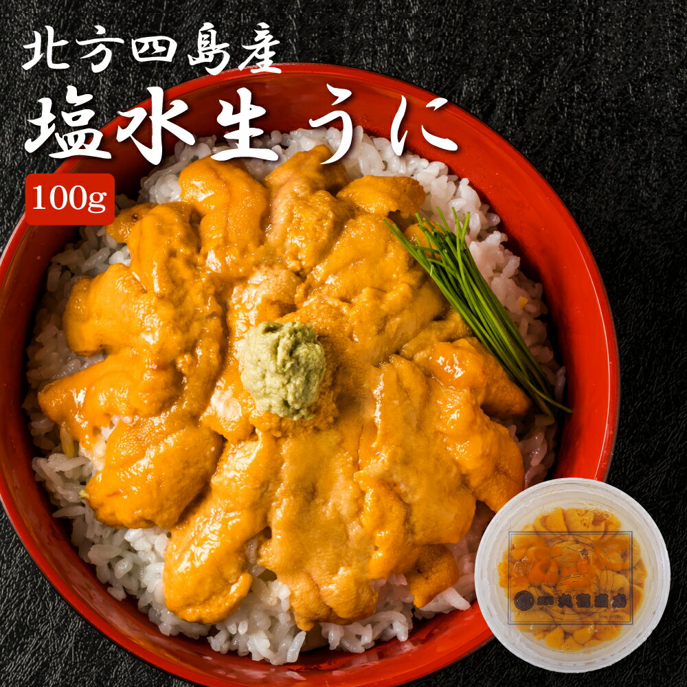 北方四島産(ロシア産) 塩水　生うに 100g （冷蔵）▼うに ウニ 雲丹 ロシア産 送料無料 お中元 　ギフト プレゼント お取り寄せ 送料無料