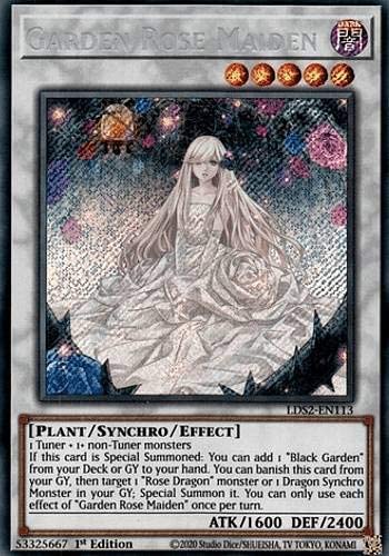 遊戯王 ガーデン・ローズ・メイデン 英語版 1st LDS2-EN113 Secret LDS2-EN113 シークレット 【中古】