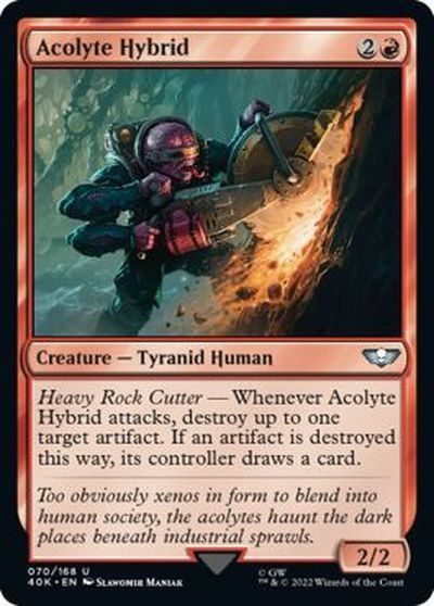 マジックザギャザリング MTG 赤 アコライト・ハイブリッド 40K-70 アンコモン 【中古】