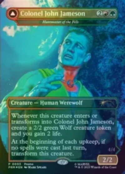 マジックザギャザリング MTG 赤 高原の狩りの達人［Colonel John Jameson］ PRM-3 レア Foil 