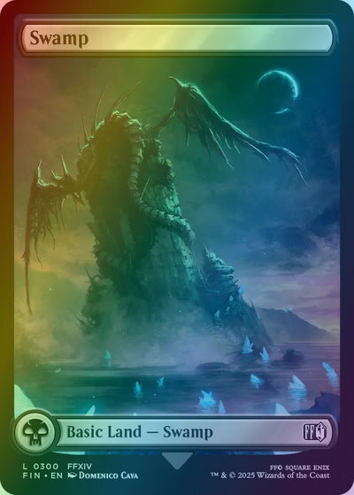 マジックザギャザリング MTG 無色 沼 FIN-300 基本土地 Foil 【中古】