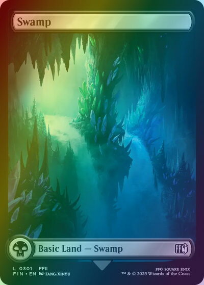 マジックザギャザリング MTG 無色 沼 FIN-301 基本土地 Foil 【中古】