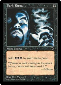 マジックザギャザリング MTG 黒 暗黒の儀式 TMP-118 コモン 【中古】