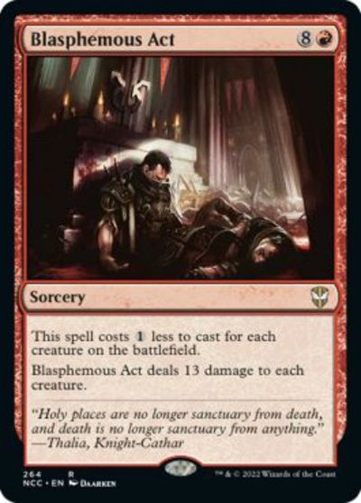 マジックザギャザリング MTG 赤 冒涜の行動 NCC-264 レア 【中古】
