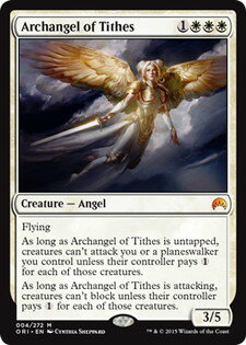 マジックザギャザリング MTG 白 徴税の大天使 ORI-4 神話レア 【中古】