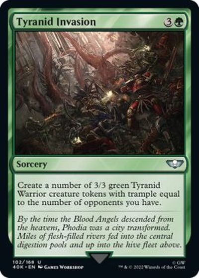 マジックザギャザリング MTG 緑 ティラニッドの侵略 40K-102 アンコモン 【中古】