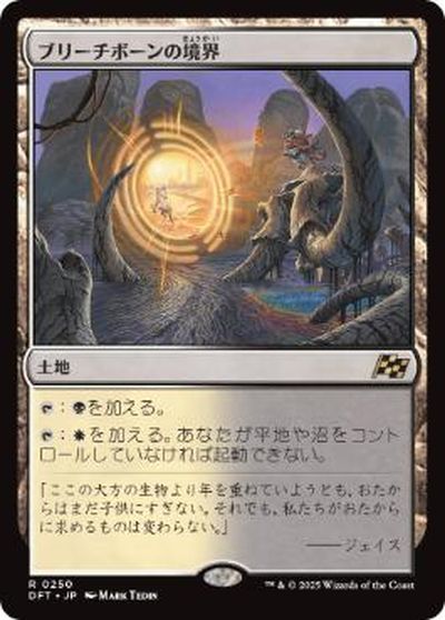 マジックザギャザリング MTG 無色 ブリーチボーンの境界 DFT-250 レア 【中古】