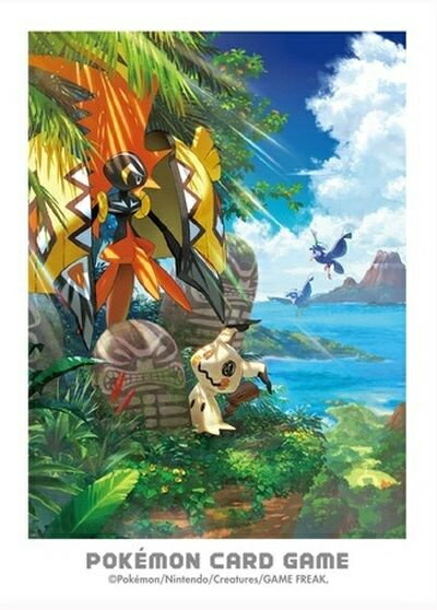 ポケモンカード デッキシールド アローラの冒険 カプ コケコ＆ミミッキュ 64枚入り 未開封スリーブ 【中古】